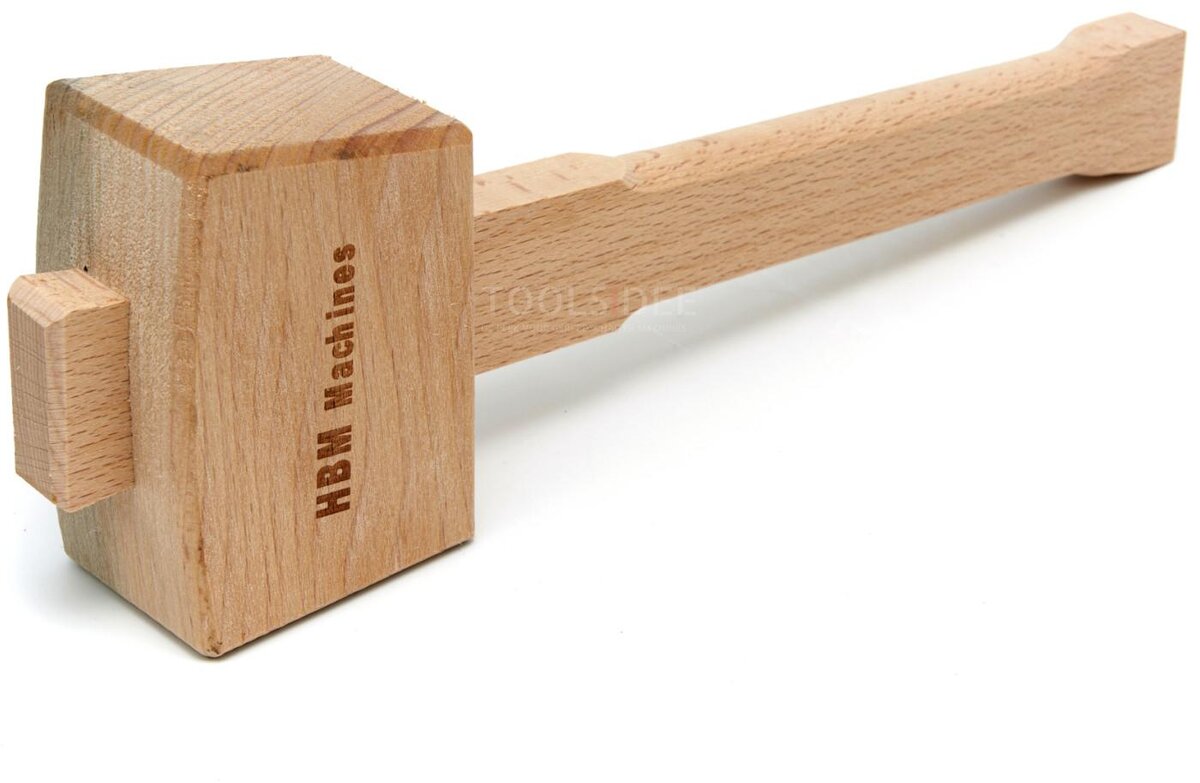 HBM 7-teiliger Hohlmeißel-Satz, inklusive Holzhammer 215 mm