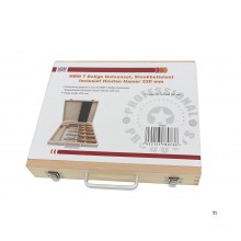 HBM 7-teiliger Hohlmeißel-Satz, inklusive Holzhammer 215 mm