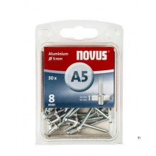 Novus Blind rivet A5 X 8mm, Alu SB, 30 pcs.