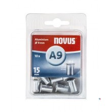 Novus Blind rivet nut M6 X 15mm, Alu SB, 10 pcs.