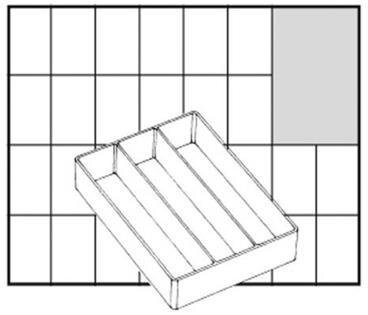 Raaco Inset box 55 A73, loose