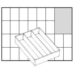 Raaco Inset box 55 A73, loose