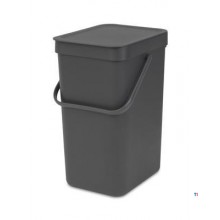 Brabantia Sort & Go Waste bin 12 liters, gray