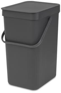 Brabantia Sort & Go Abfalleimer 12 Liter, grau