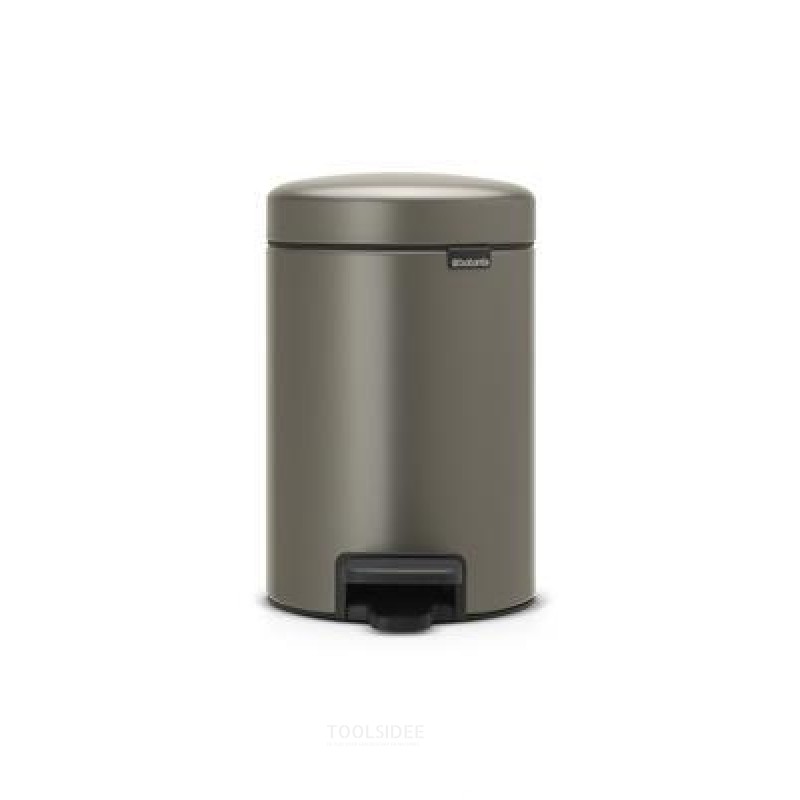  Brabantia Pedal Bin Newlcon 3L Platinum