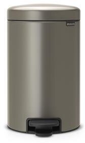 Brabantia Pedal Bin Newlcon 12L Platinum