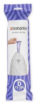 Brabantia Abfallbeutel PerfectFit D 15-20L weiß 20St