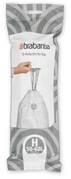Brabantia Affaldspose PerfectFit H 50-60L hvid 10stk Brabantia Affaldspose PerfectFit H 50-60L hvid 10stk