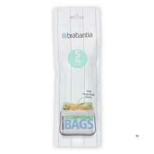 Brabantia Garbage Bag Compostable S 6L green 10pcs