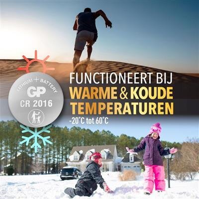 GP CR2016 Litium knappcell 3V 1st