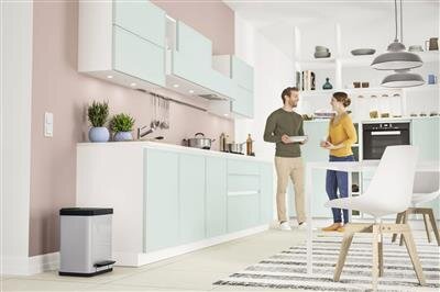 Hailo Trash Can Oko Duo Plus M Stainless Steel 2X9L