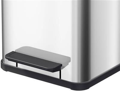 Hailo Trash Can Oko Duo Plus M Stainless Steel 2X9L