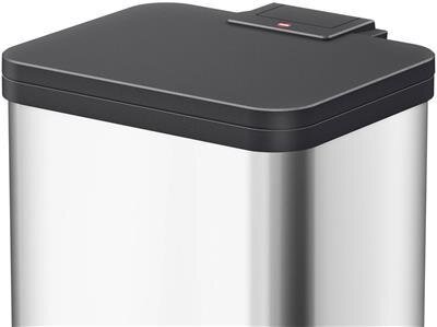 Hailo Trash Can Oko Duo Plus M Stainless Steel 2X9L