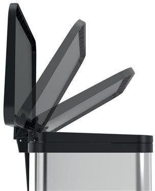 Hailo Trash Can Oko Duo Plus M Stainless Steel 2X9L