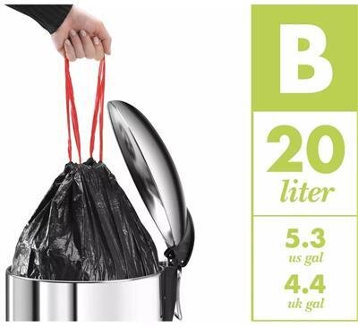 Hailo Trash Can Oko Duo Plus M Stainless Steel 2X9L