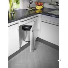 Hailo Trash Can Compact Box M Stainless Steel