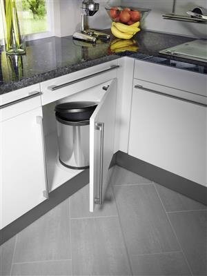 Hailo Trash Can Compact Box M Stainless Steel