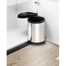 Hailo Trash Can Compact Box M Stainless Steel