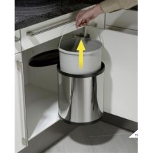 Hailo Trash Can Compact Box M Stainless Steel