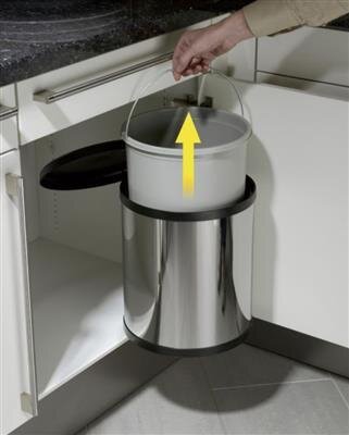 Hailo Trash Can Compact Box M Stainless Steel
