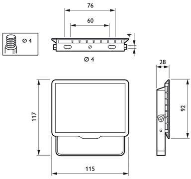 Philips Decoflood Flutlicht schwarz 1x10W