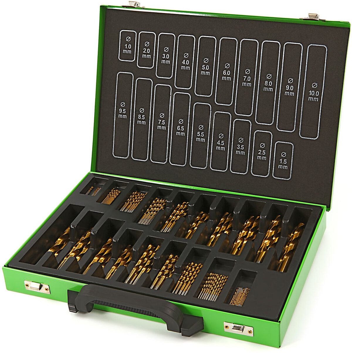 HBM 140 Piece Tin Drill Bit Set HBM 140 Piece Tin Drill Bit Set