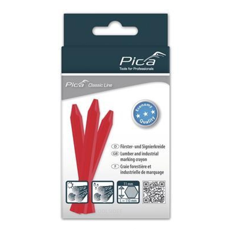 Pica 12pcs 591/40 ECO Marking Chalk 11x110mm red