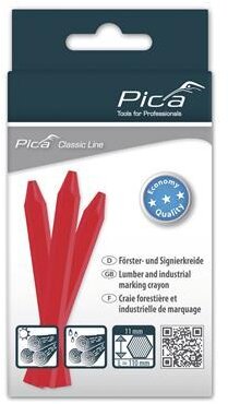 Pica 12 stk 591/40 ECO Markering Kridt 11x110mm rød
