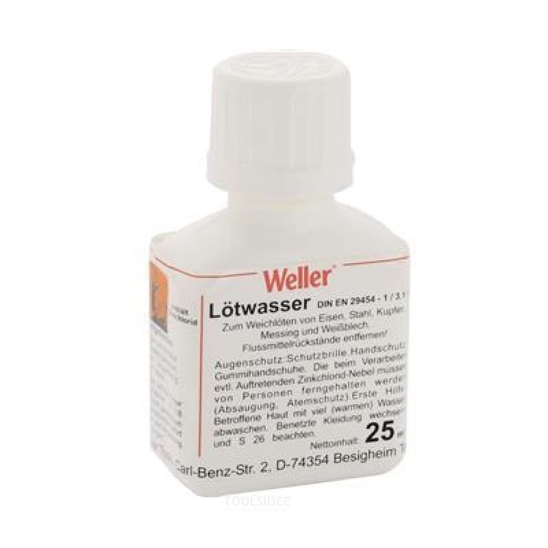 Weller juotosvesi 25 ml. DIN 8511, F SW 12 Weller juotosvesi 25 ml. DIN 8511, F SW 12