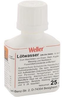 Weller Soldering Water 25 ml. DIN 8511, F-SW 12