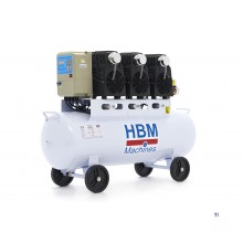 HBM 70 liter professionell lågljudskompressor - modell 2
