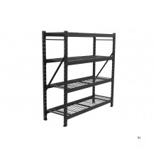 HBM Professional Steel Garage Rack with 4 x 200 KG. Steel Plateaus