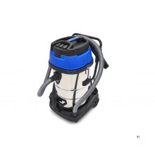 HBM 80 Litri 3000 W Aspirapolvere professionale da costruzione in acciaio inox con 3 motori