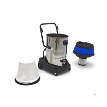 HBM 80 Litri 3000 W Aspirapolvere professionale da costruzione in acciaio inox con 3 motori