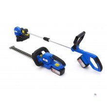 HBM 20V- 4.0Ah Coupe-haies et cisailles à gazon, 2 batteries incluses.