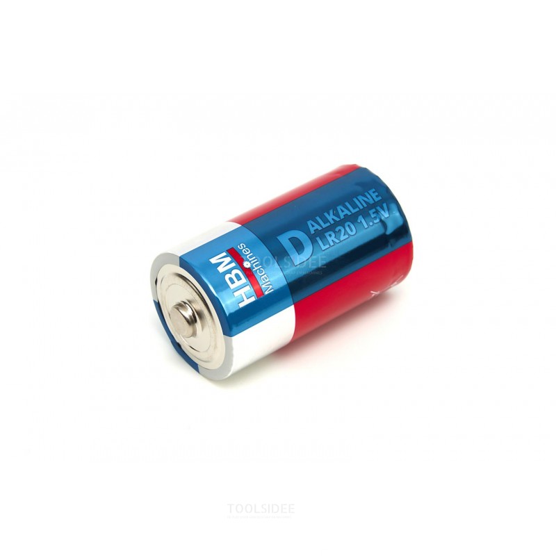 HBM 4 delar Typ D Super Alkaline Batterier LR20