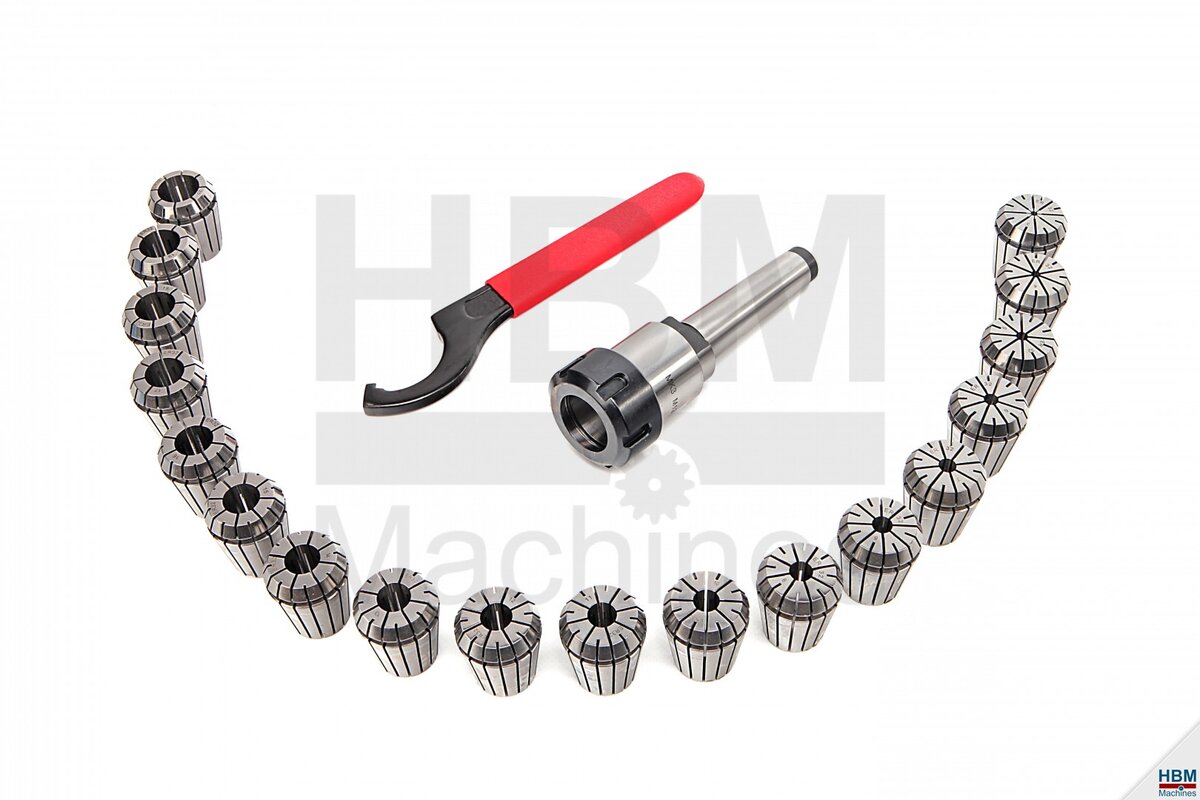 HBM 21-stykke MC / ISO ER32-kollettspiss sett