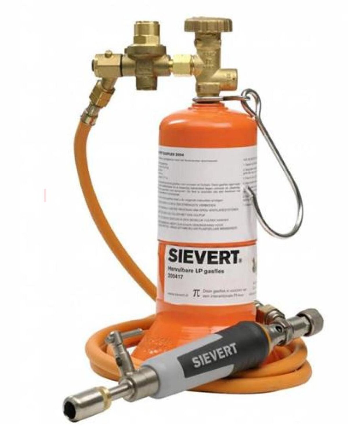 Sievert Soldeerset fles, slang, handgreep, brander 