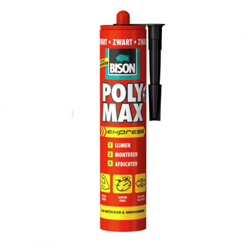 Bison Poly Max® Express 425 g putki musta
