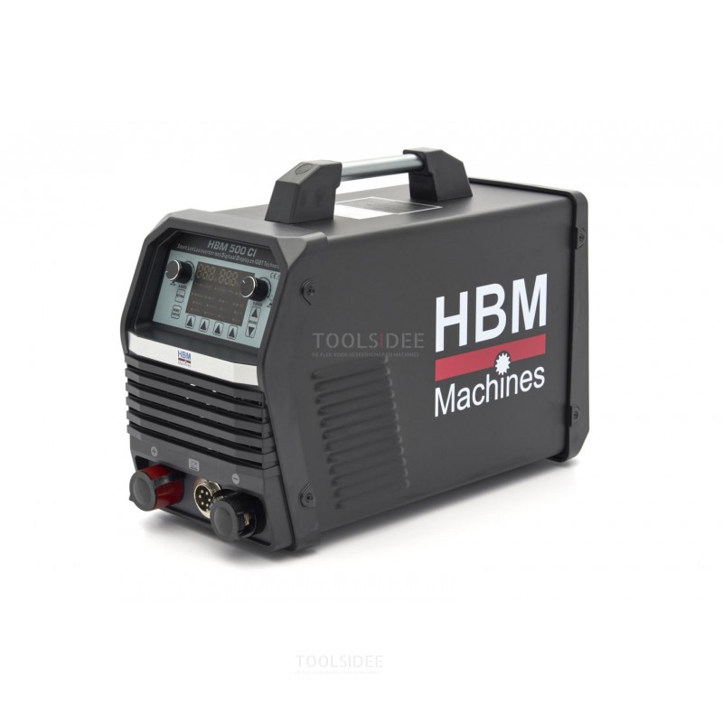 HBM 500 CI Smart Led Saldatrice Inverter con Display Digitale e Tecnologia IGBT 400 Volt – Nero