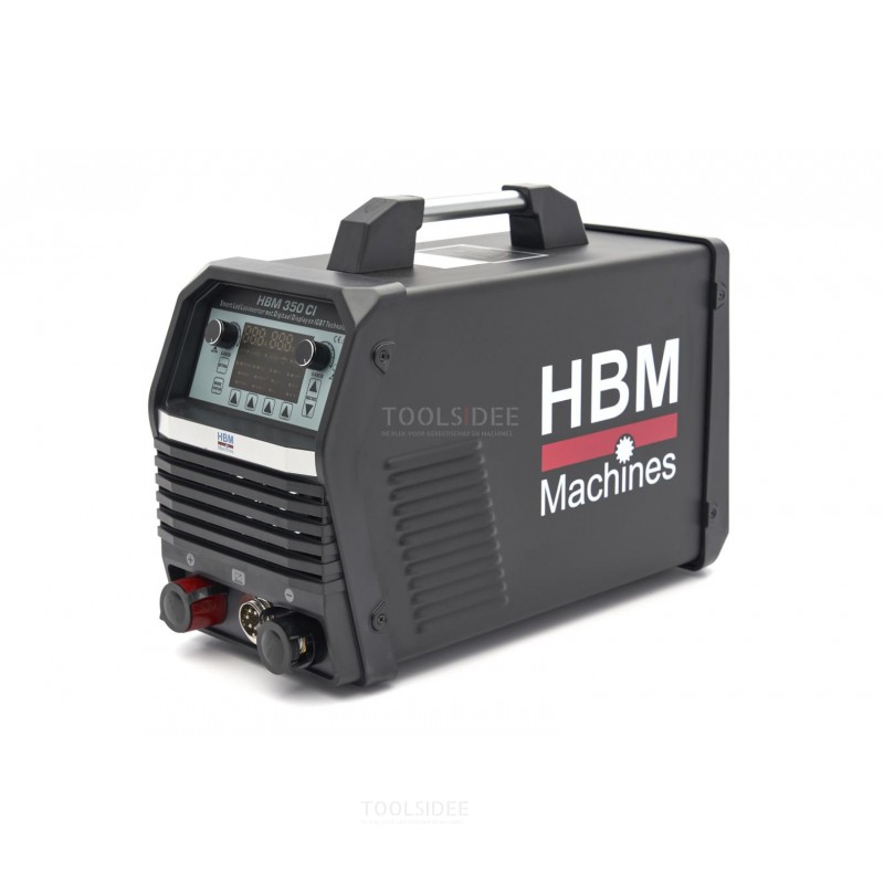 HBM 350 CI Smart Led Welding Inverter with Digital Display and IGBT Technology 400 Volt â€“ Black