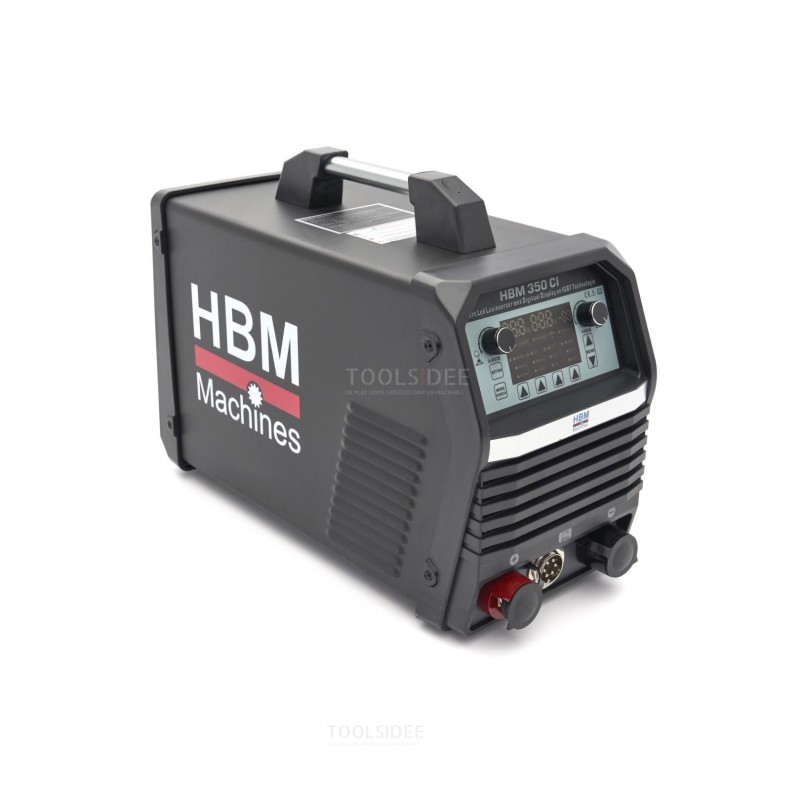 HBM 350 CI Smart Led Mig Laser Inverter avec affichage digital et technologie IGBT 400 volts - noir