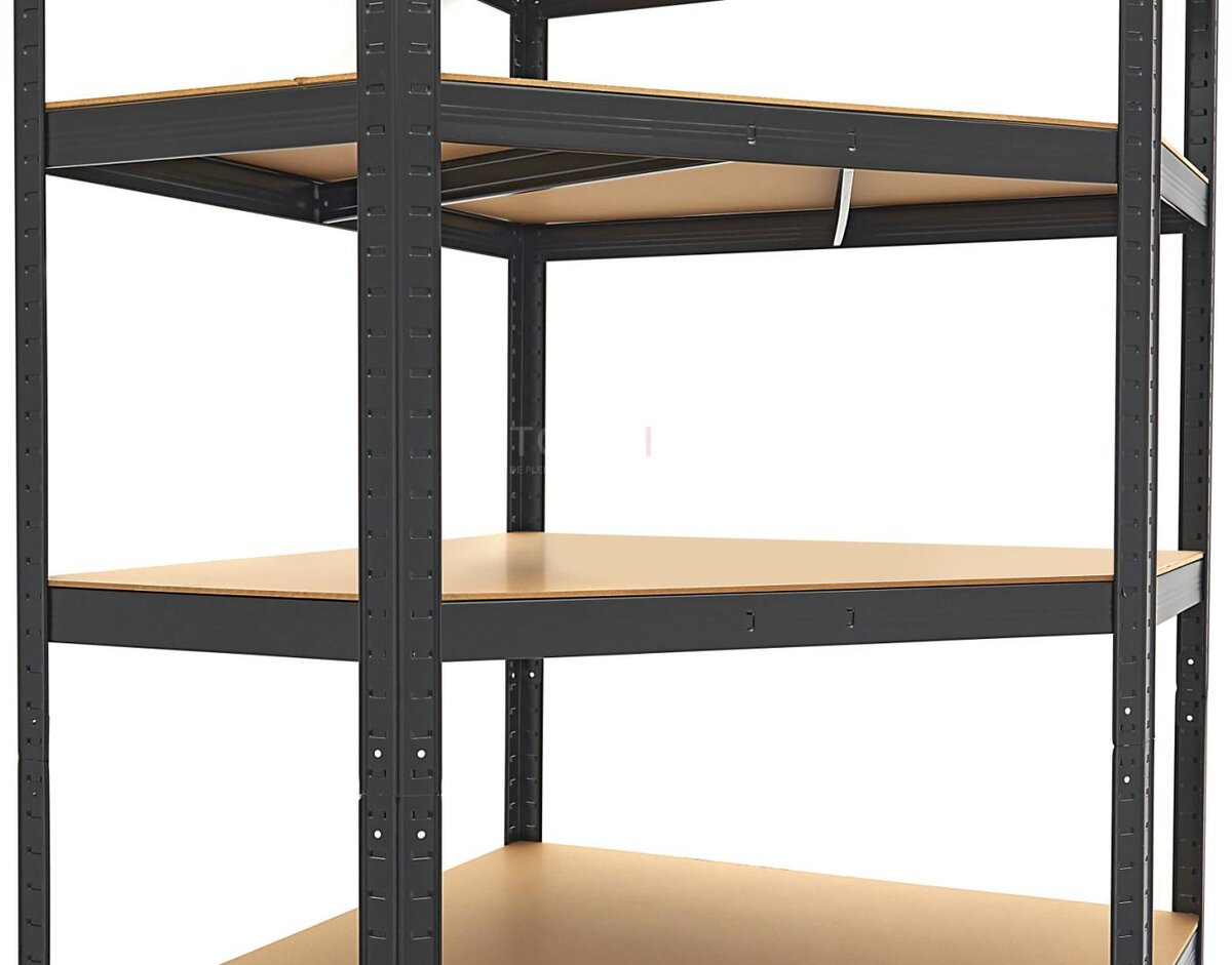 HBM Hjørnemodul Hyllestativ, Garasjestativ, Oppbevaringsstativ 5 x 175 Kg