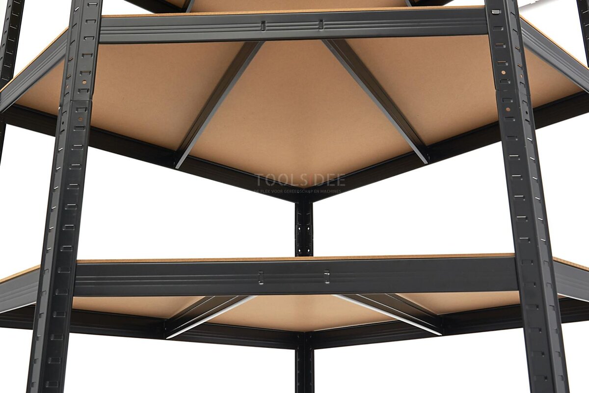 HBM Hjørnemodul Hyllestativ, Garasjestativ, Oppbevaringsstativ 5 x 175 Kg