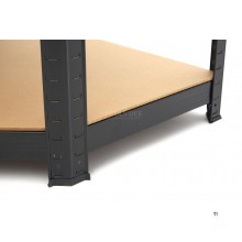 HBM Hjørnemodul Hyllestativ, Garasjestativ, Oppbevaringsstativ 5 x 175 Kg
