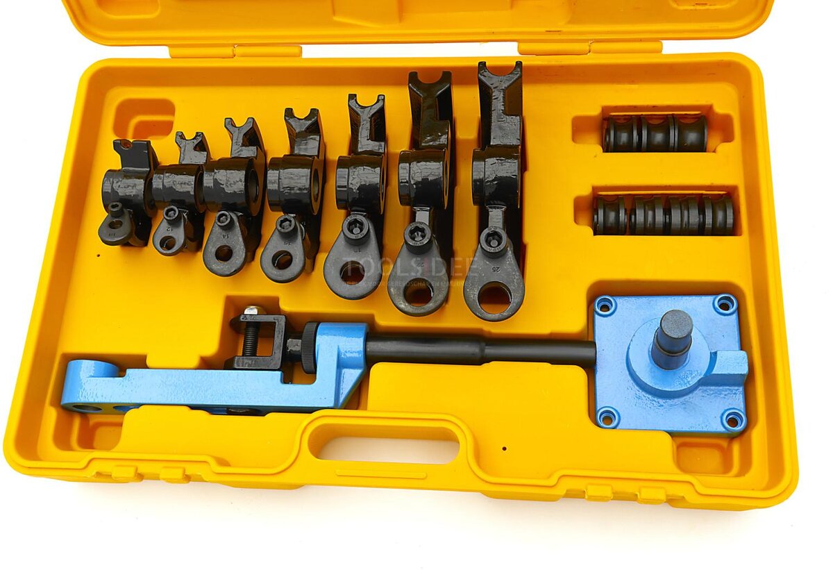 HBM Profesjonell Metal Bender Med 7 Former Fra 10 til 25 mm HBM Profesjonell Metal Bender Med 7 Former Fra 10 til 25 mm