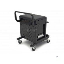 HBM Professional Mobile Garage Chair, Garage Stool with 2 Drawers