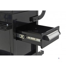 HBM Professional Mobile Garage Chair, Garage Stool with 2 Drawers