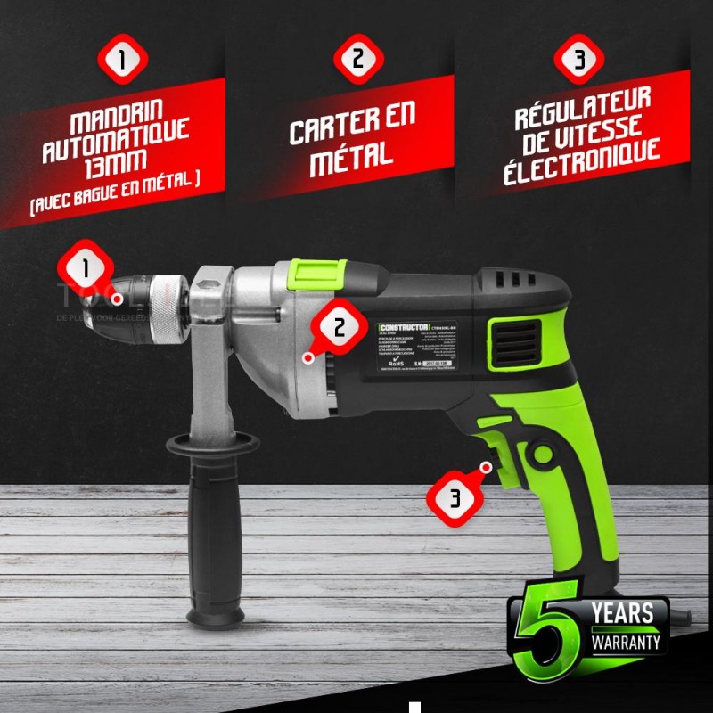 CONSTRUCTOR Automatic rotary hammer 850W