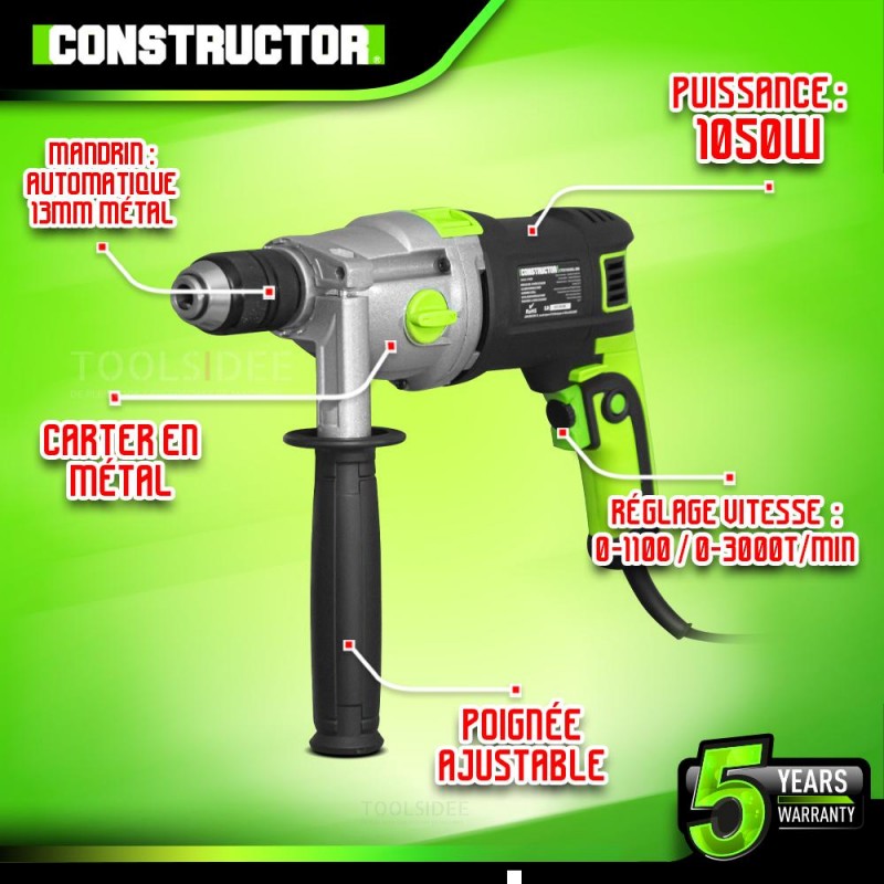CONSTRUCTOR Automatisk borehammer 1050W
